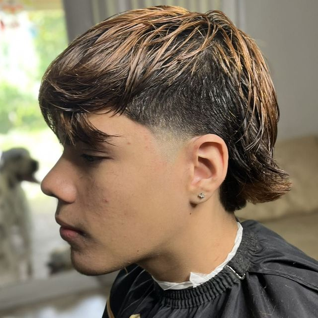 Textured flow cut with mid taper